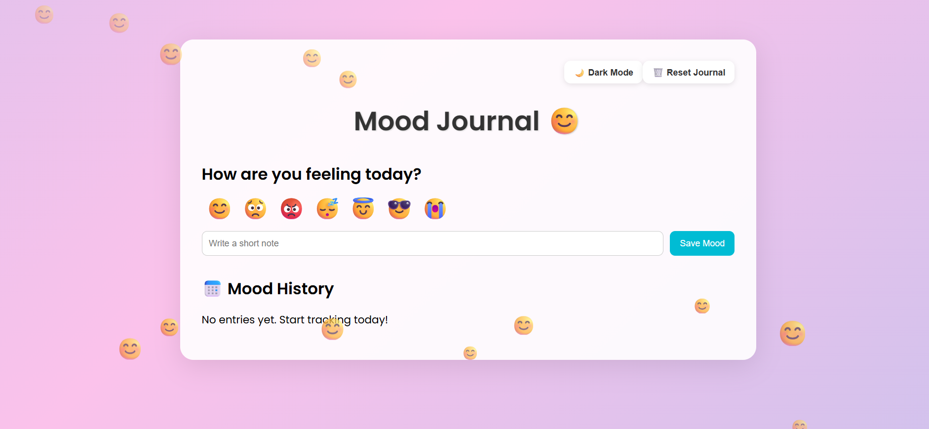 Mood Journal Project