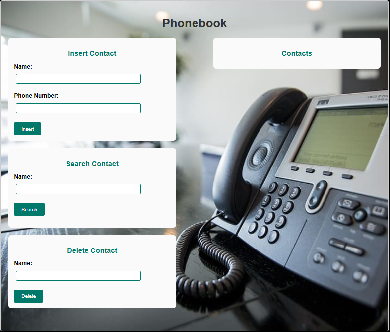 Phonebook Project